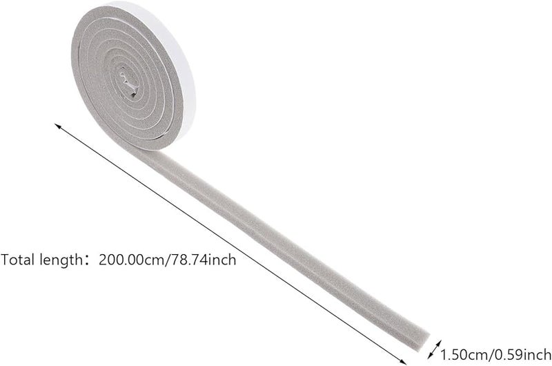 Self Adhesive Door Frame Sealing Sponge Tape 200x1 5x1cm Soundproof Weatherstripping Strip - Image 2